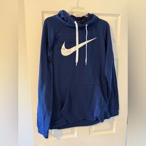 Nike Deep Blue Hoodie with White Logo